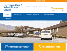 Tablet Screenshot of harrimancare.com